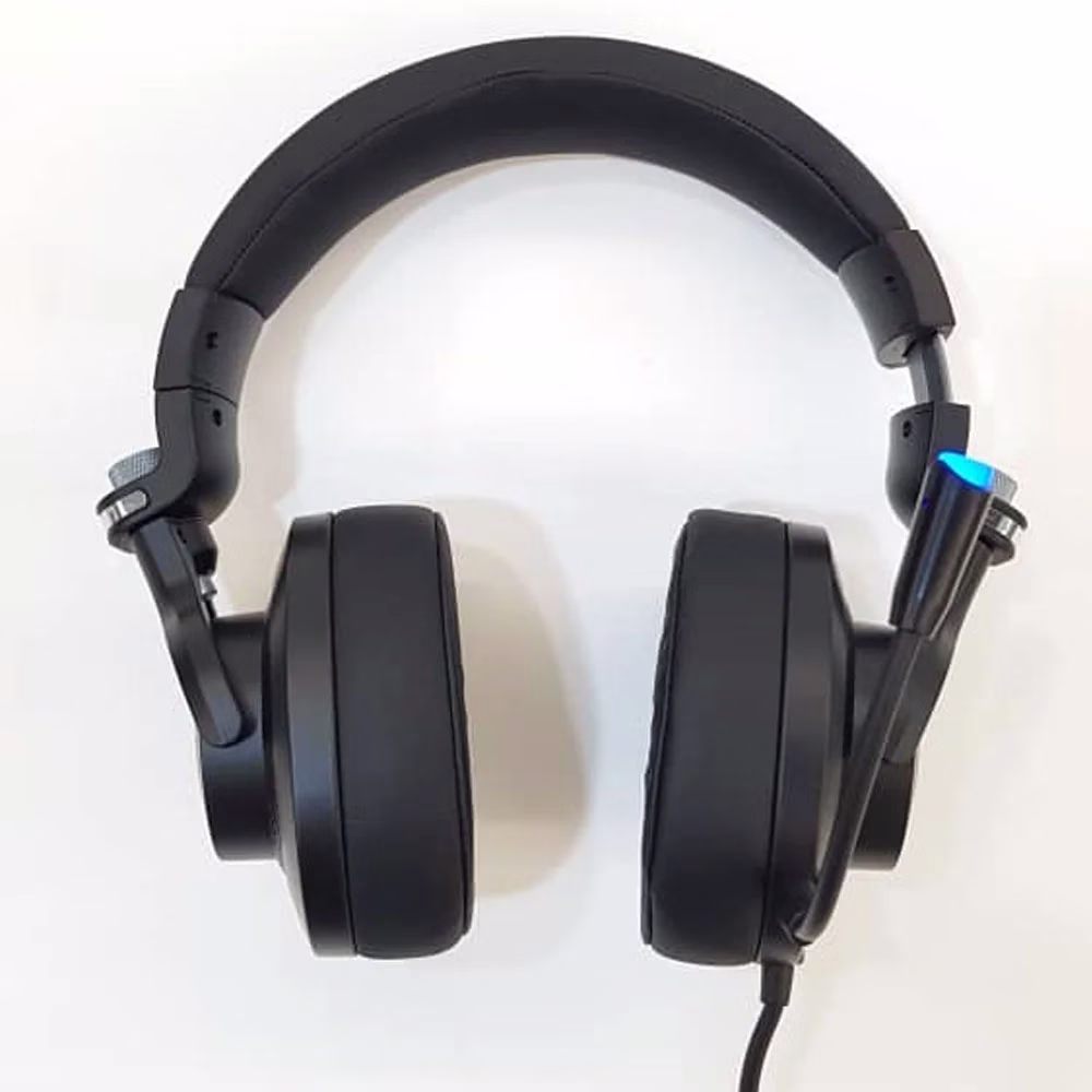 HP H500GS USB Wired Gaming Headphones, 50mm Drivers, 7 1 Stereo Bass Sound, RGB LED Lighting, Noise Isolating Over Ear Gaming Headset with Adjustable Mic, for PS5,PS4, Xbox One, PC, Black | 9AJ66AA image