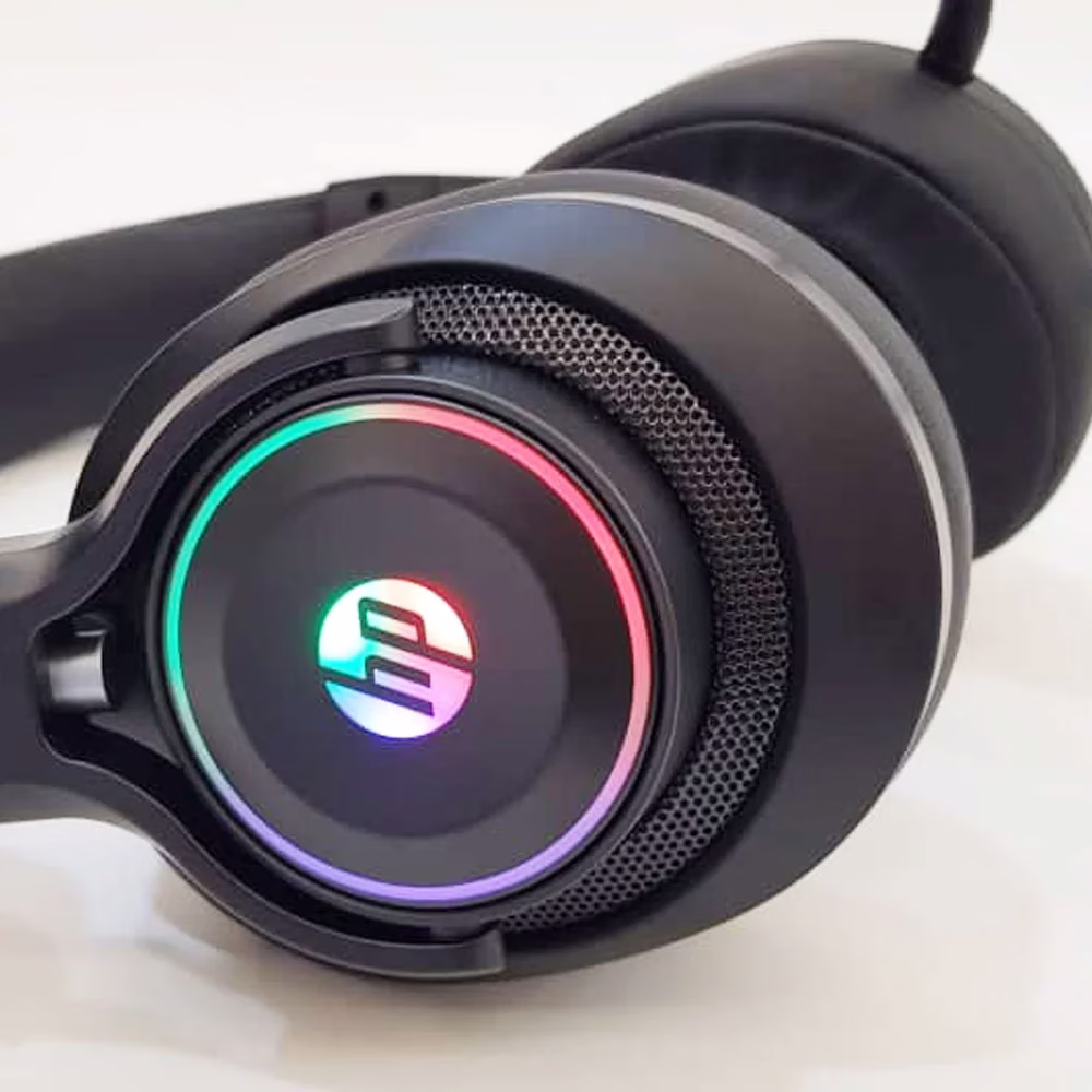 HP H500GS USB Wired Gaming Headphones, 50mm Drivers, 7 1 Stereo Bass Sound, RGB LED Lighting, Noise Isolating Over Ear Gaming Headset with Adjustable Mic, for PS5,PS4, Xbox One, PC, Black | 9AJ66AA thumbnail 3