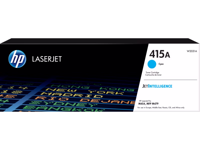 HP 415A Cyan Original LaserJet Toner Cartridge | W2031A image