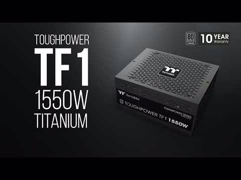 Thermaltake Toughpower TF1 1550 Watt Power Supply, Full Modular, 80 Plus Titanium, PSU, SLI/CrossFire, Single Rail, 129A, 140mm Fan, ATX | PS-TPD-1550FNFATK-1 thumbnail 8