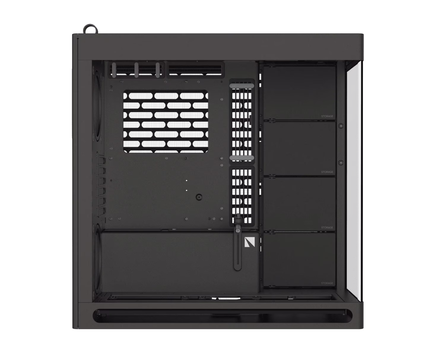 HAVN HS 420 Mid Tower PC Case, Motherboard Supports Upto E-ATX, 11x Fan Support, 3-way adjustable GPU Support, Black | HVN-CA-HS420-06 thumbnail 2