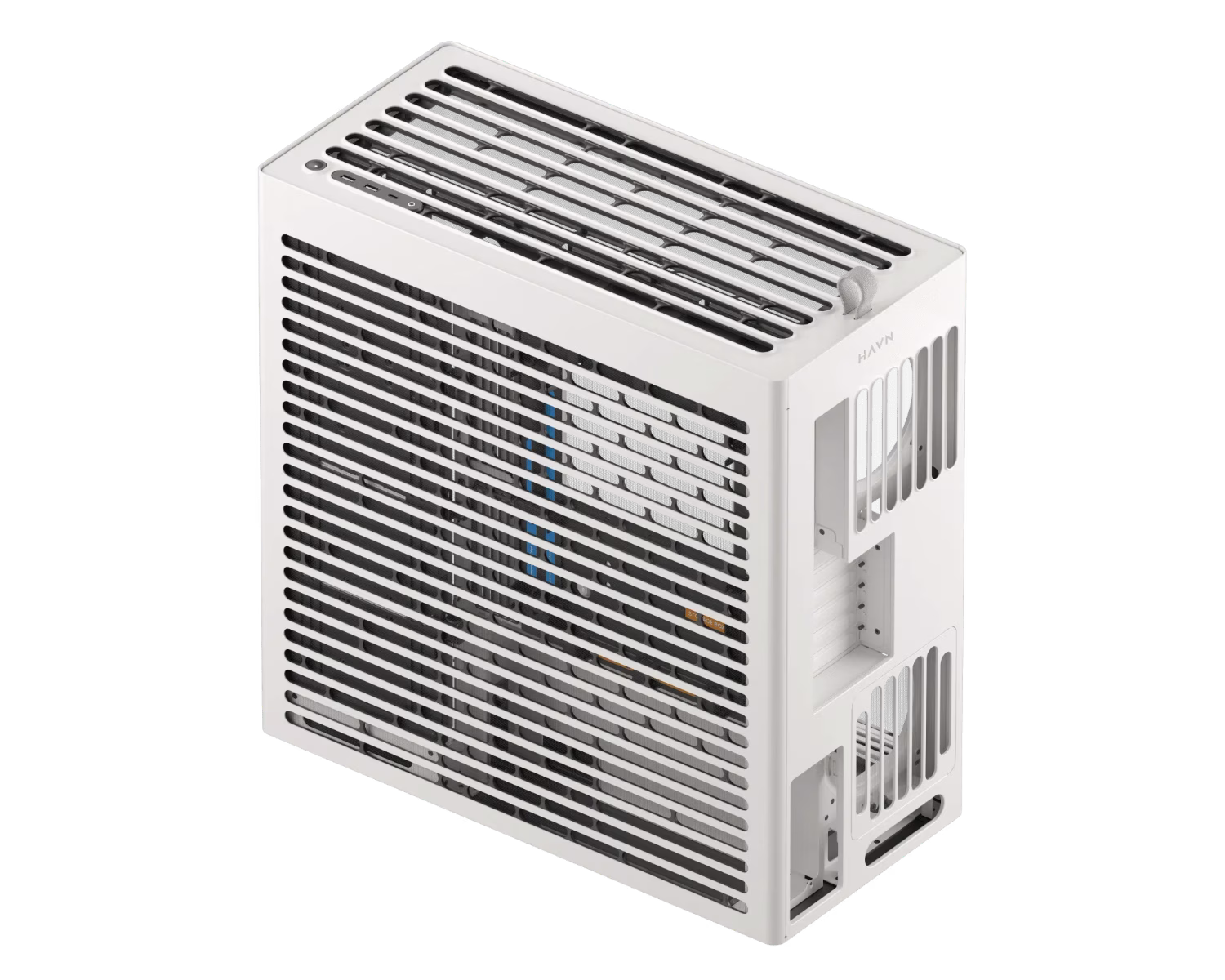 HAVN HS 420 Mid Tower PC Case, Motherboard Supports Upto E-ATX, 11x Fan Support, 3-way adjustable GPU Support, White | HVN-CA-HS420-05 thumbnail 5