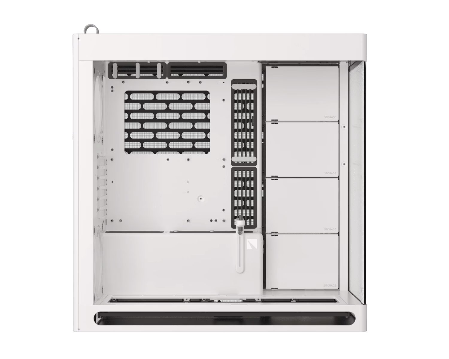 HAVN HS 420 Mid Tower PC Case, Motherboard Supports Upto E-ATX, 11x Fan Support, 3-way adjustable GPU Support, White | HVN-CA-HS420-05 thumbnail 2