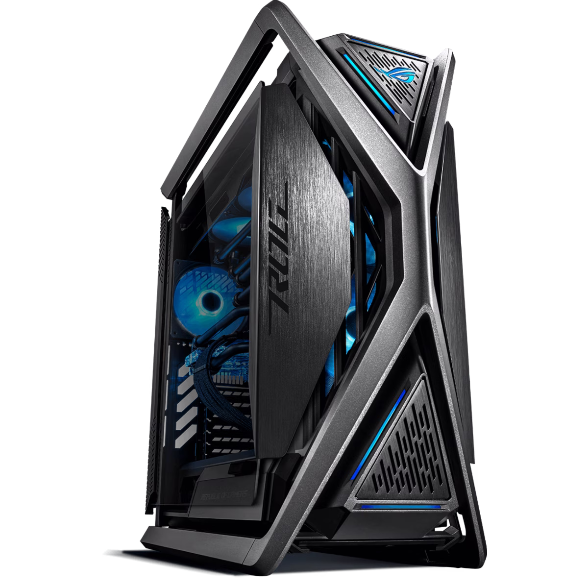 BTF Hidden Connector Gaming PC Powered By ASUS, i9 14900KS 14th Gen, Nvidia 4090 24GB, 128GB (4x34GB) 6400 Mhz RAM, 4 TB NVMe SSD, AIO Cooler, 1600W, WiFi+BT  image