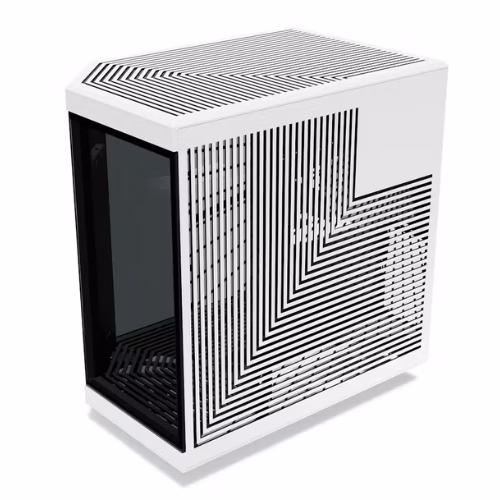 Hyte Y70 Touch Modern Aesthetic Dual Chamber Mid-Tower ATX Case, 4 Slot Vertical Graphics, 9x Fans Supports, 11x Expansion Slots, Motherboard Supports Upto EATX, 14.1??? (4K) Capacitive Touchscreen, 16x Riser Cable, White&Black | CS-HYTE-Y70-BW-L thumbnail 5