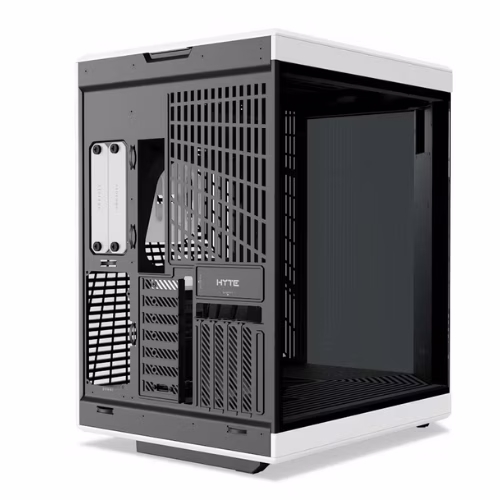 Hyte Y70 Touch Modern Aesthetic Dual Chamber Mid-Tower ATX Case, 4 Slot Vertical Graphics, 9x Fans Supports, 11x Expansion Slots, Motherboard Supports Upto EATX, 14.1??? (4K) Capacitive Touchscreen, 16x Riser Cable, White&Black | CS-HYTE-Y70-BW-L thumbnail 6