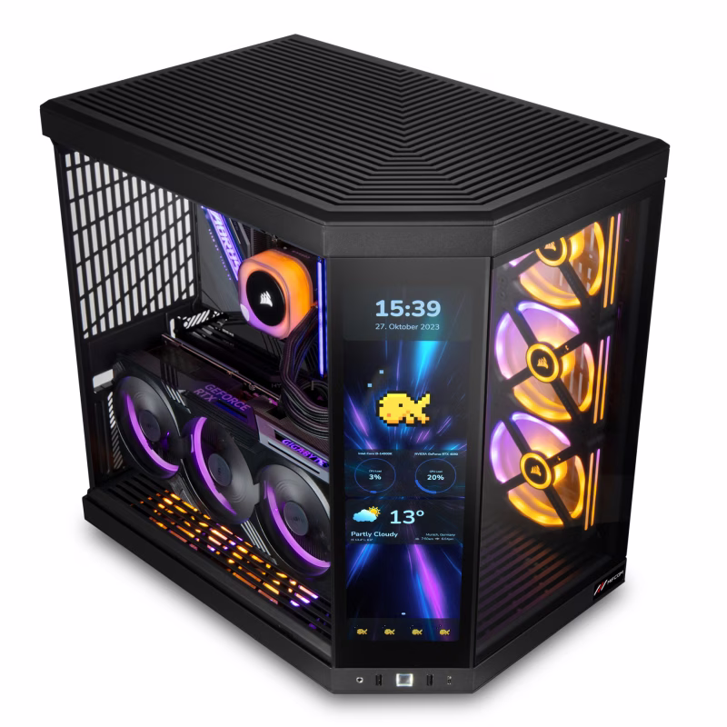 Nanotech HYTE Y70 Touch Premium Gaming PC: Core 14th Gen i9-14900KS, RTX 4090 24G GAMING OC, 64GB (2x32GB) DDR5 DRAM 6400MT/s, 4TB PCIe NVMe 4.0, 1300w 80 Plus Platinum, 360 AIO Liquid CPU Cooler, WiFi+BT, 1 Year Warranty image