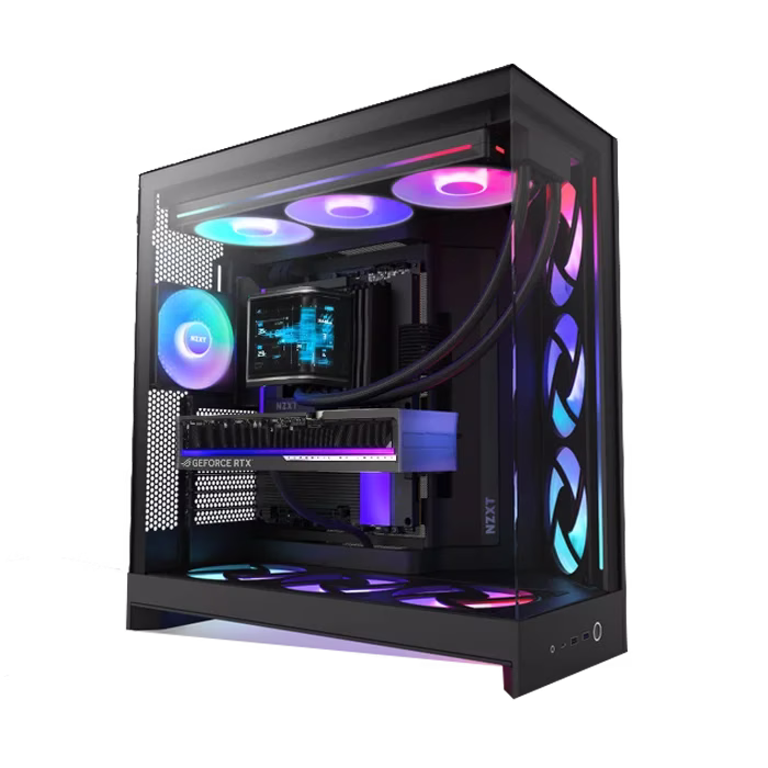 Ultimate AI & Gaming Workstation PC: AMD Ryzen 9 9950X3D (16 Cores) + ASUS ROG Astral RTX 5090 BTF OC 32GB, 96GB DDR5 6000MHz CL30, 4TB Crucial T705 Gen5 NVMe (14,100MB/s), 360mm RYUO IV SLC AMOLED AIO, 1600W Titanium ATX 3.1, WiFi 7 image
