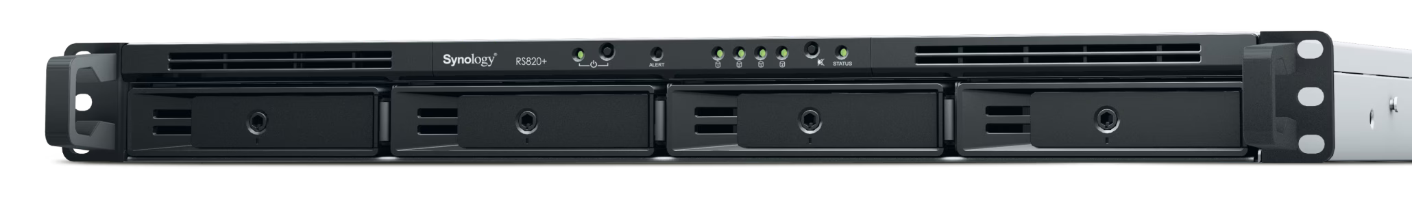 Synology 4bay NAS RackStation (Diskless), 2 GB DDR4 non-ECC, Intel Atom C3538 CPU, Dual Power Supply | RS820RP+ – Buy Online