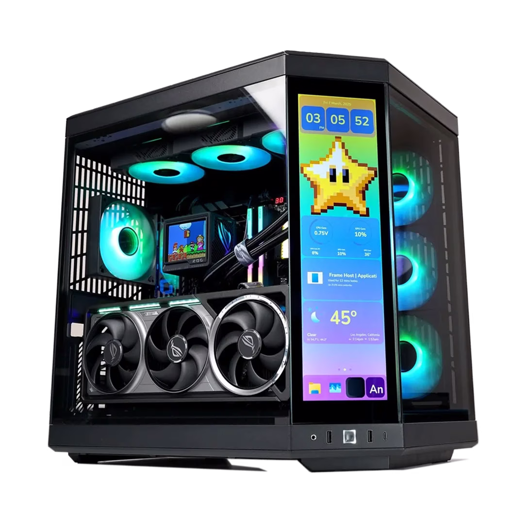 High-End Gaming PC Powered By ASUS: Intel Core Ultra 9 285K + ASUS ROG ASTRAL LC RTX 5090 OC 32GB GDDR7, 32GB DDR5 6000MHz RGB, 1TB NVMe SSD, 360mm ROG Ryujin III LCD AIO, 1200W Platinum ATX 3.1 PSU, WiFi 7, HYTE Y70 Touch Infinite Case – Buy Online