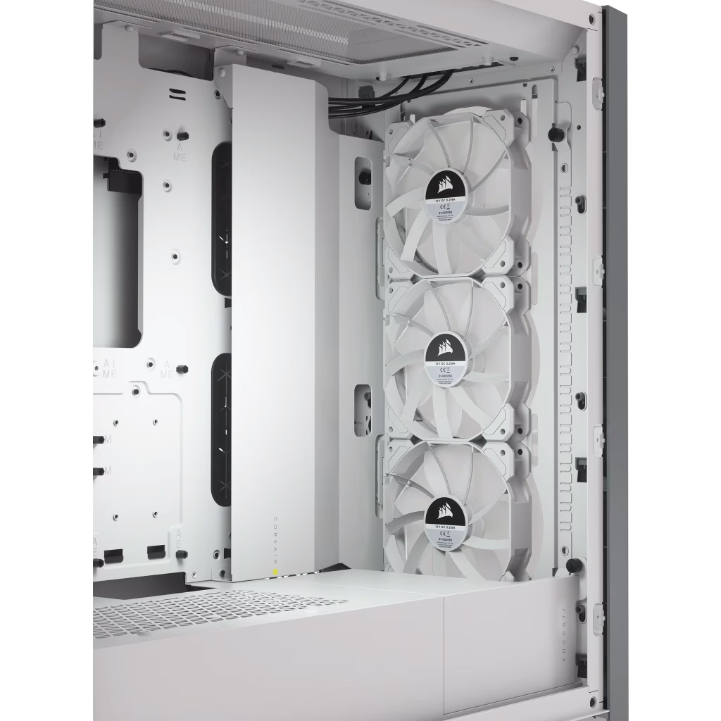 Corsair iCUE 5000X RGB Tempered Glass Mid-Tower ATX PC Smart Case, Motherboard Support Upto E-ATX, Fits up to 10x 120mm, 6x Drive Bays, 9x Expansion Slots, White |  CC-9011213-WW thumbnail 9