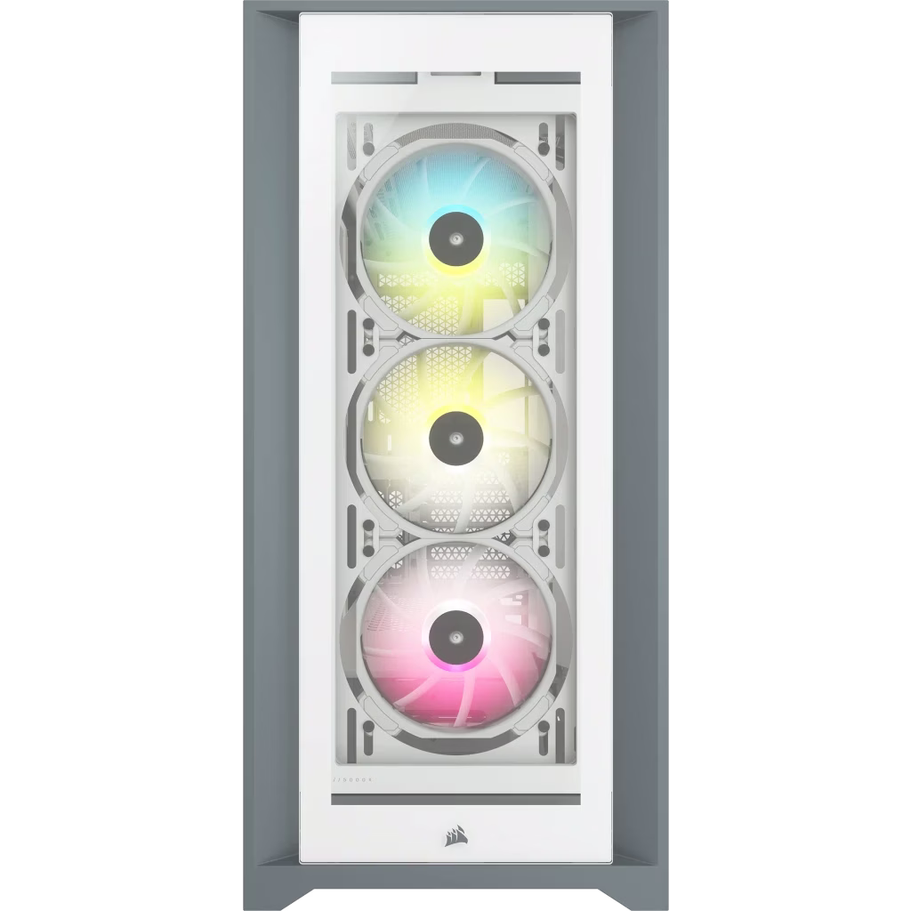 Corsair iCUE 5000X RGB Tempered Glass Mid-Tower ATX PC Smart Case, Motherboard Support Upto E-ATX, Fits up to 10x 120mm, 6x Drive Bays, 9x Expansion Slots, White |  CC-9011213-WW thumbnail 2