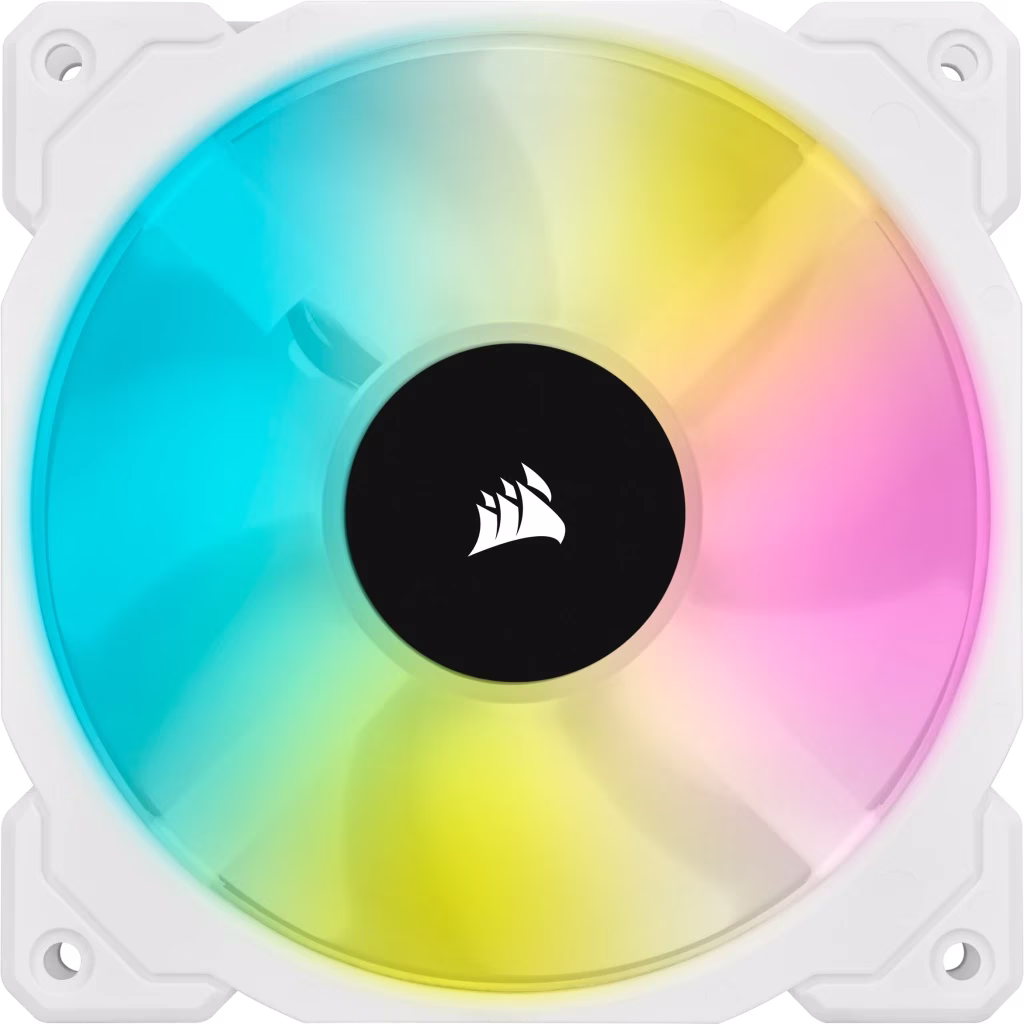 Corsair iCUE H100i ELITE CAPELLIX Liquid CPU Cooler, low-noise cooling for your CPU, with a 240mm radiator, 2x CORSAIR ML120 RGB PWM fans, White | CW-9060050-WW thumbnail 10