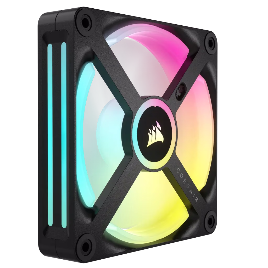 Corsair iCUE LINK QX120 RGB 120mm PWM PC Fan Expansion Kit, 400 - 2400 RPM, Black | CO-9051001-WW thumbnail 6