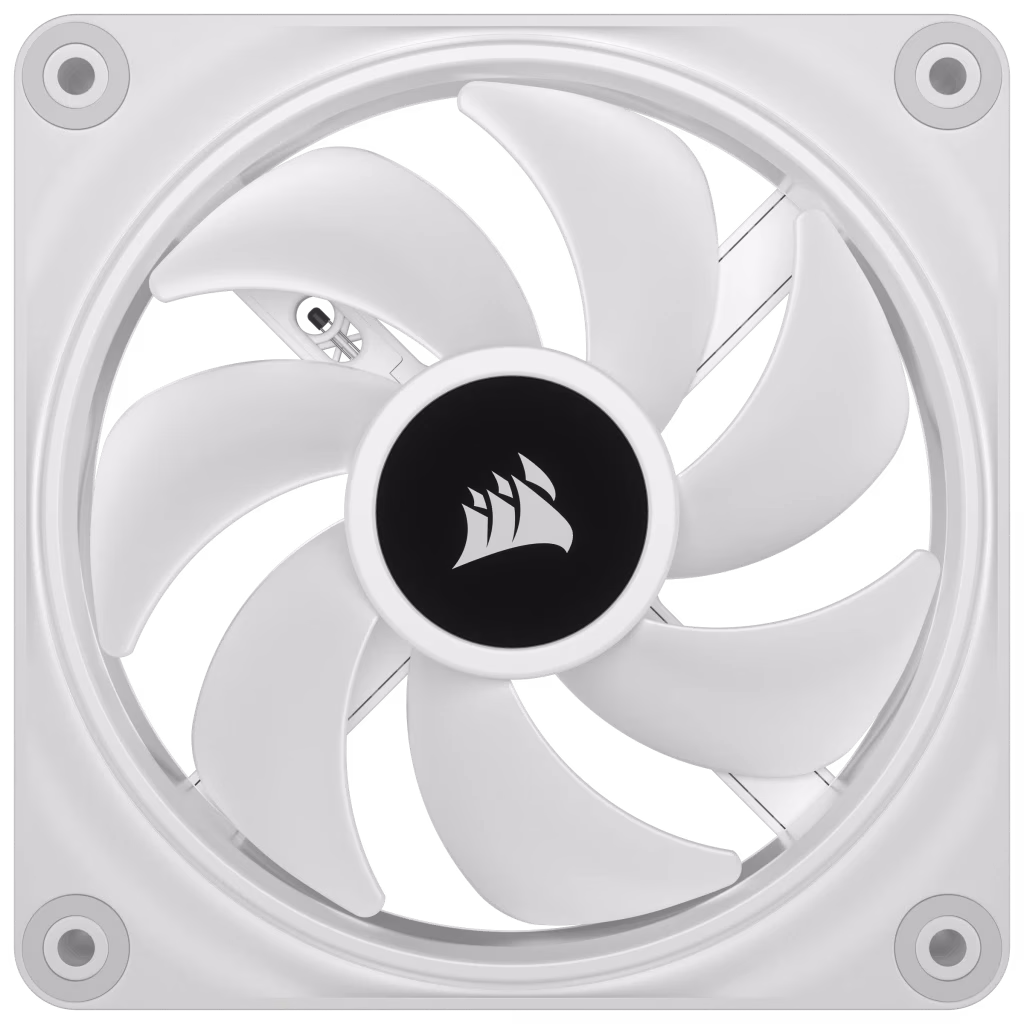 Corsair iCUE LINK QX120 RGB 120mm PWM PC Fan Expansion Kit, 400 - 2400 RPM, White | CO-9051005-WW thumbnail 5
