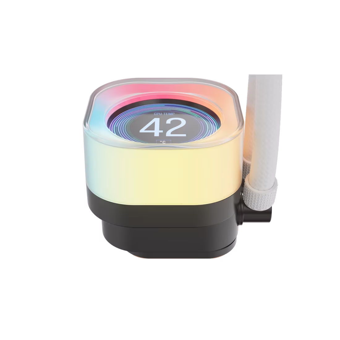 CORSAIR iCUE LINK Titan 360 RX LCD CPU Liquid Cooler, 360mm AIO, Intel LGA 1851/1700, AMD AM5/AM4, iCUE LINK System Hub Included, White | CW-9061023-WW thumbnail 4