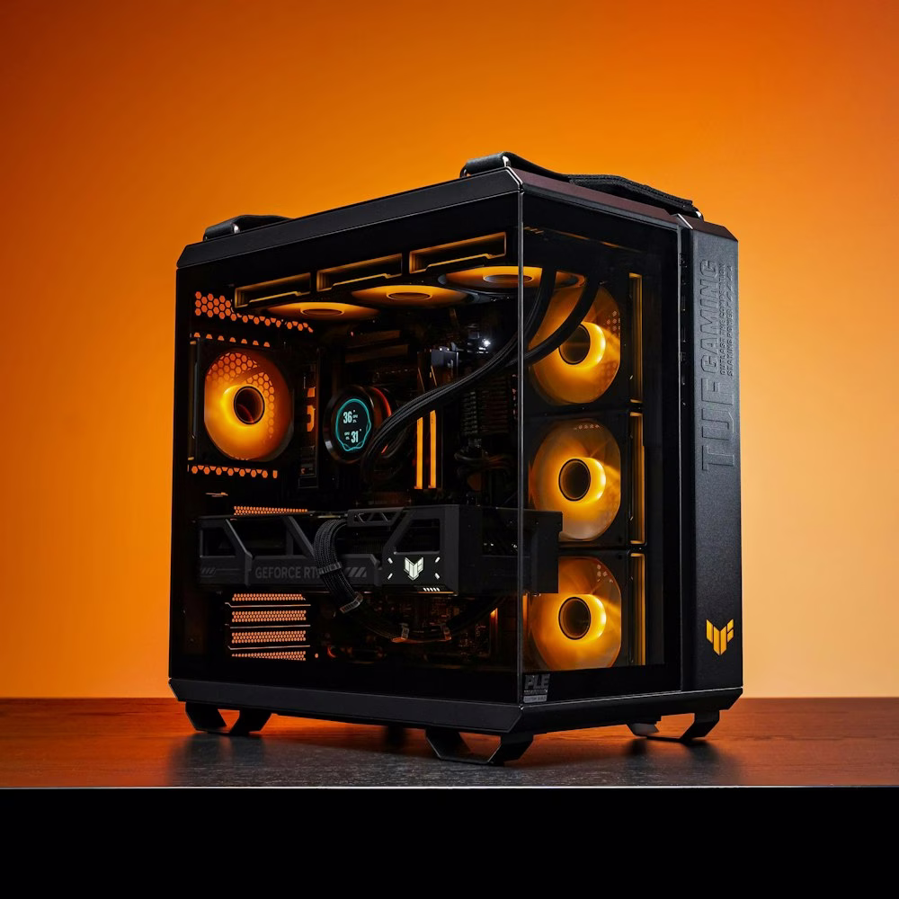 Asus Powered RTX 5070 Ti Gaming PC - AMD Ryzen 9 9900X, TUF RTX 5070 Ti 16GB, 48GB (2*24) 7200 MHz RAM, 2TB 990 PRO SSD, 850W PSU. thumbnail 2