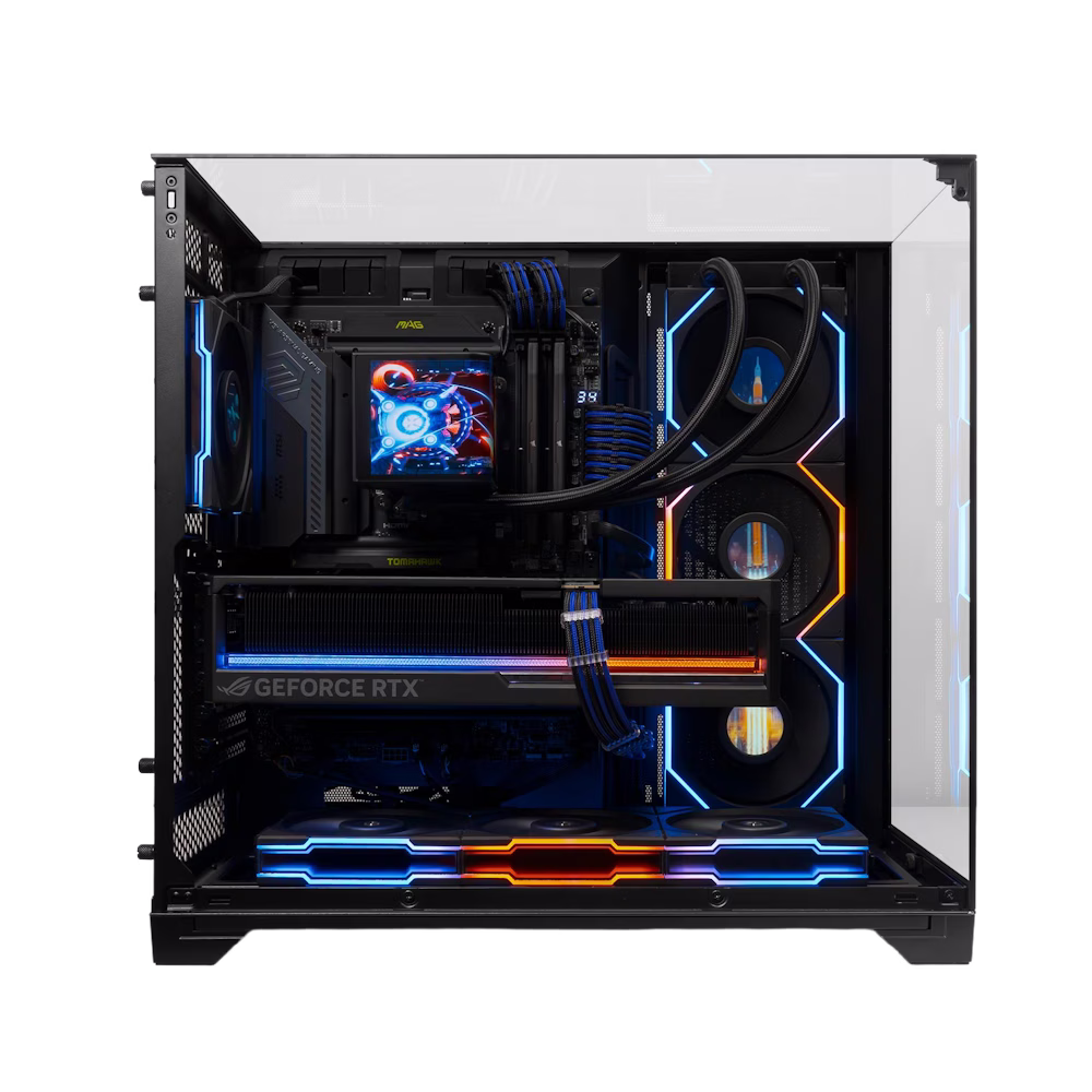 AMD Ryzen 9 9950X3D + ASTRAL RTX 5090 OC GODLIKE Gaming PC, AMD Ryzen 9 9950X3D 16 Cores, 32 Threads, RTX 5090 OC 32G, 64GB (2x32GB) 6000MHz, 4TB Up to 14800MB/s, AIO Liquid Cooler, AI 1600W Titanium thumbnail 4