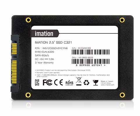 Imation C321 512 GB SSD,  3D NAND 2.5??? SATA III 6Gb/s Ultra Slim 7mm Up to 550 MB/s A320 | IM512GSSDV01C1N6 thumbnail 2