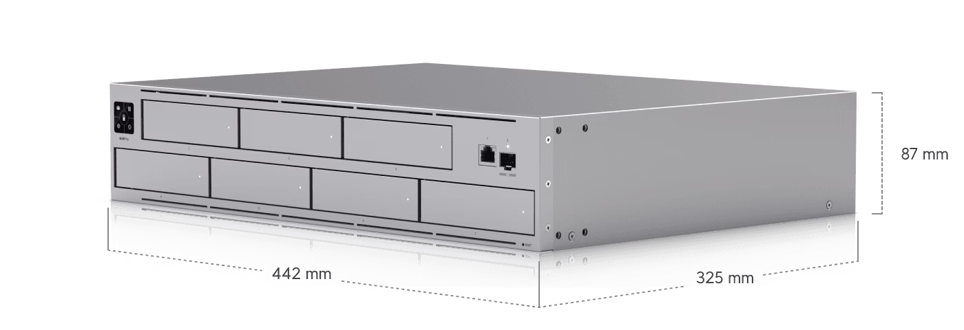 Ubiquiti UniFi Network Video Recorder Pro, 1 x 10G SFP+ Port, Plug and Play Operation, 4K UHD Video Storage, Bluetooth v4.1 Wireless Interface, RAID 1, 5 or 10 Configuration | UNVR-PRO -UBIQUTI NVR – Buy Online