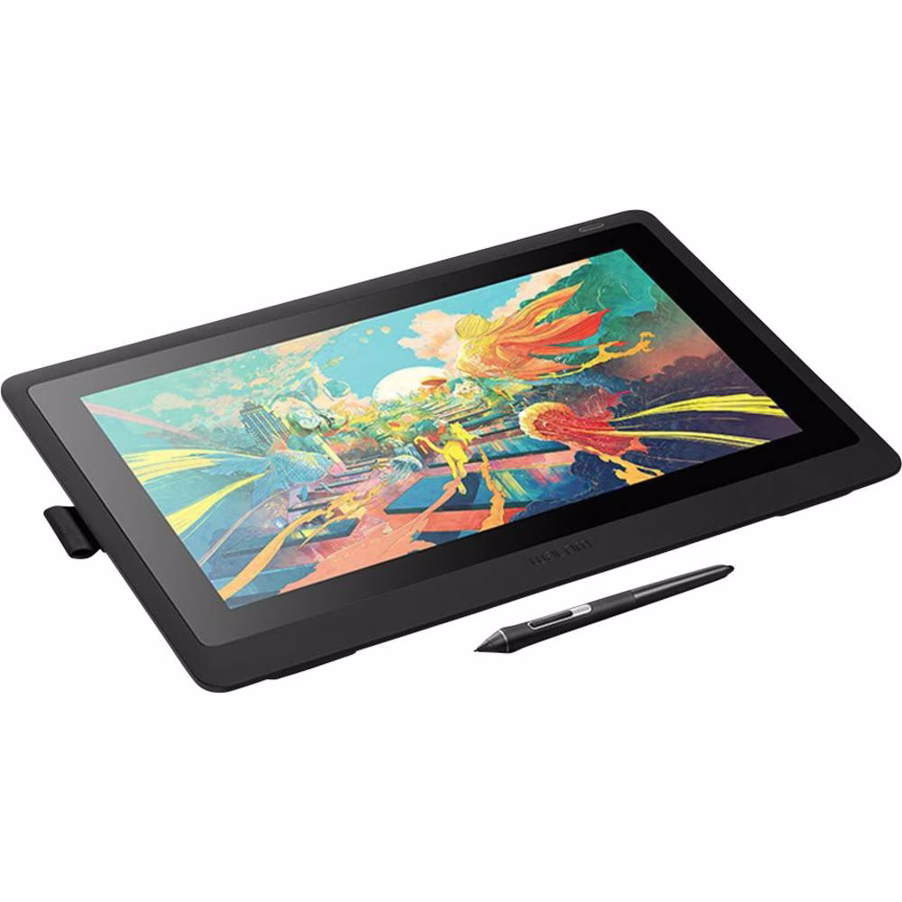 Wacom Cintiq 16 Full HD Display ??? 15.6-inch Graphic Display with Integrated legs, FHD1920 x 1080 display with a viewing angle of 176??, 16.7 million colours & a Colour Gamut of 72% NTSC | DTK1660K0B image
