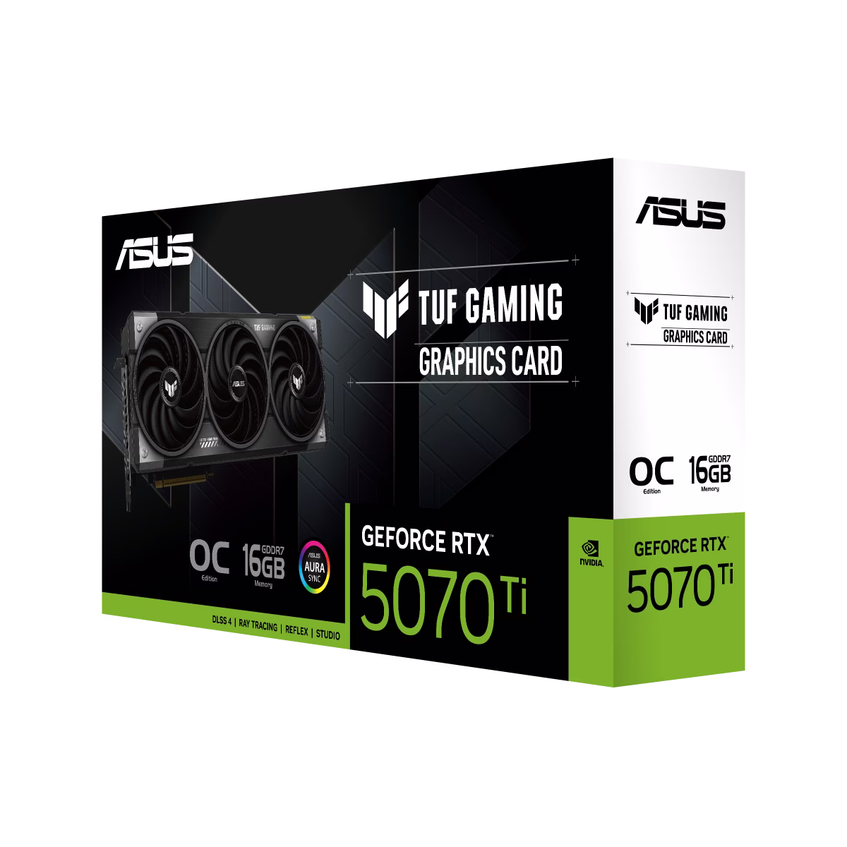 ASUS TUF Gaming GeForce RTX 5070 Ti 16GB GDDR7 OC Edition Graphics card, 16GB GDDR7, 256-bit  28 Gbps, 8960 CUDA Cores, 2610MHz Extreme Clock, NVIDIA Blackwell Architecture | 90YV0MD0-M0NA00 thumbnail 3