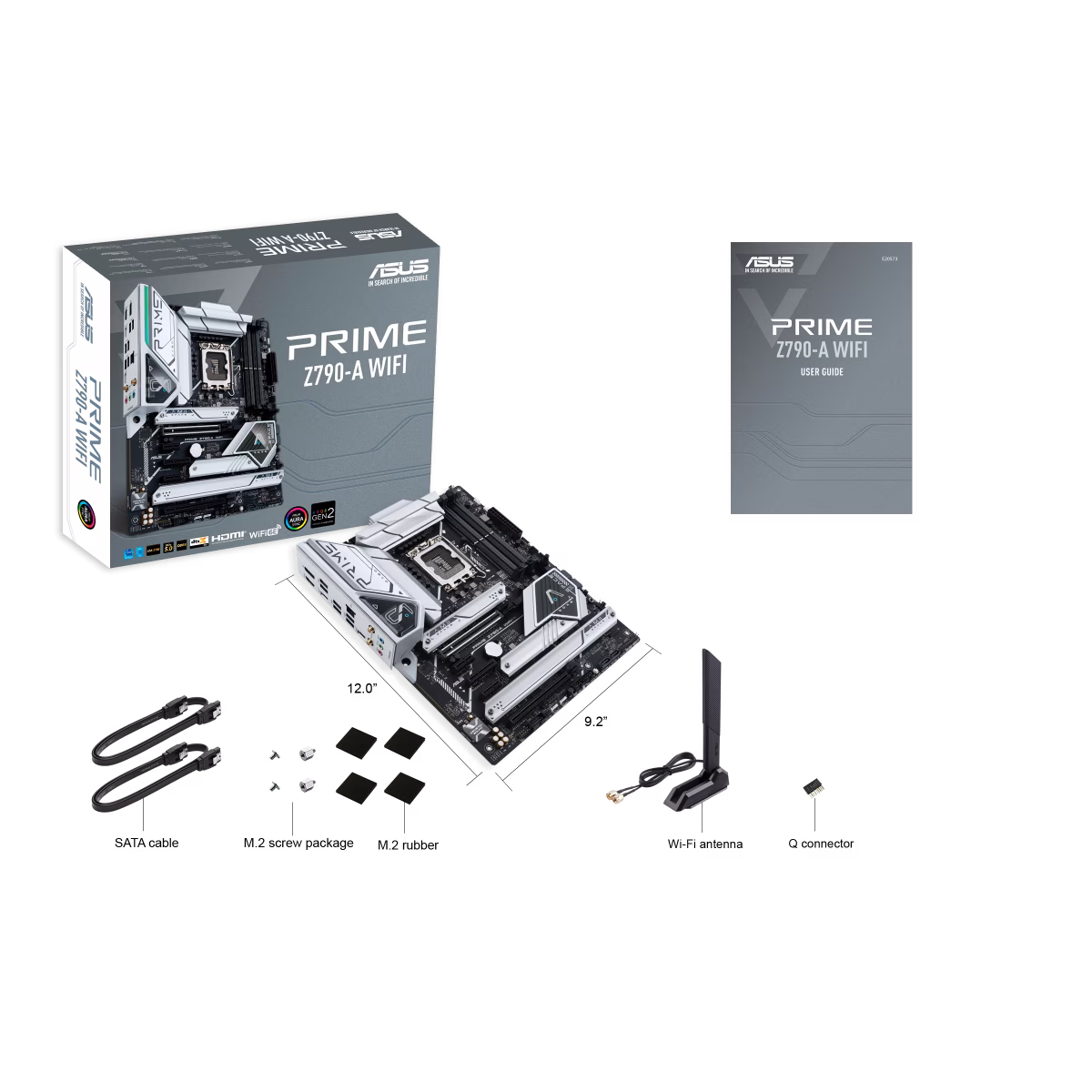 Asus Prime Z790-A Wifi 6E ATX Motherboard, Socket Intel LGA1700, Z790 Chipset, PCIe 5.0, 128GB DDR5 Max Memory, 4x M.2 Slots, Intel 2.5 Gb LAN, USB 3.2, Aura Sync RGB Lighting | 90MB1CS0-M0EAY0 thumbnail 7