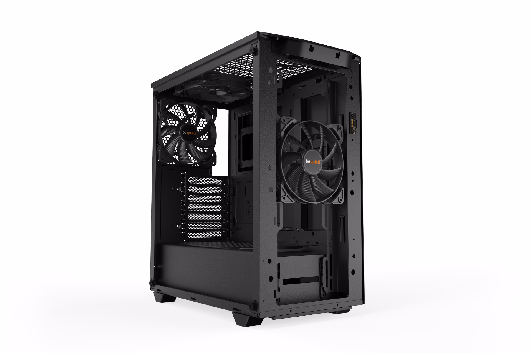 be quiet! Pure Base 500DX ATX Mid Tower PC Case, Tempered Glass Window, High Airflow, ARGB LEDs , 3 Pre-Installed Pure Wings 2 Fans, Up to 360mm Radaitor Support, USB 3.2 Gen. 2 Type C, Black | BGW37 thumbnail 3