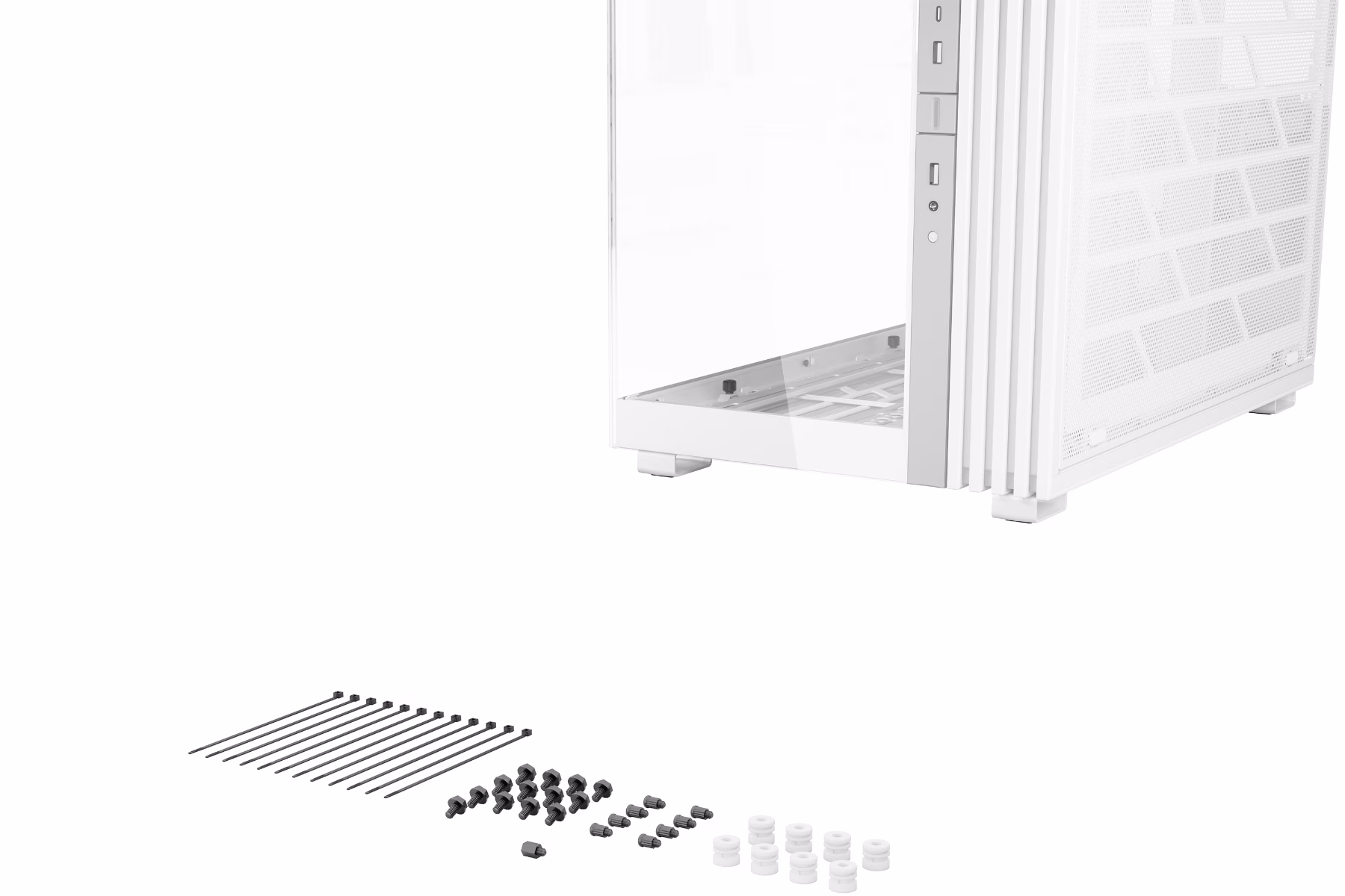 Be Quiet! Light Base 900 FX White PC Case, Stunning Panoramic View, Show Case, Dual Chamber Design, Solid ARGB LED Strip, 4 Light Wings PWM White Fan, Inverted and Horizontal |BGW72 thumbnail 3
