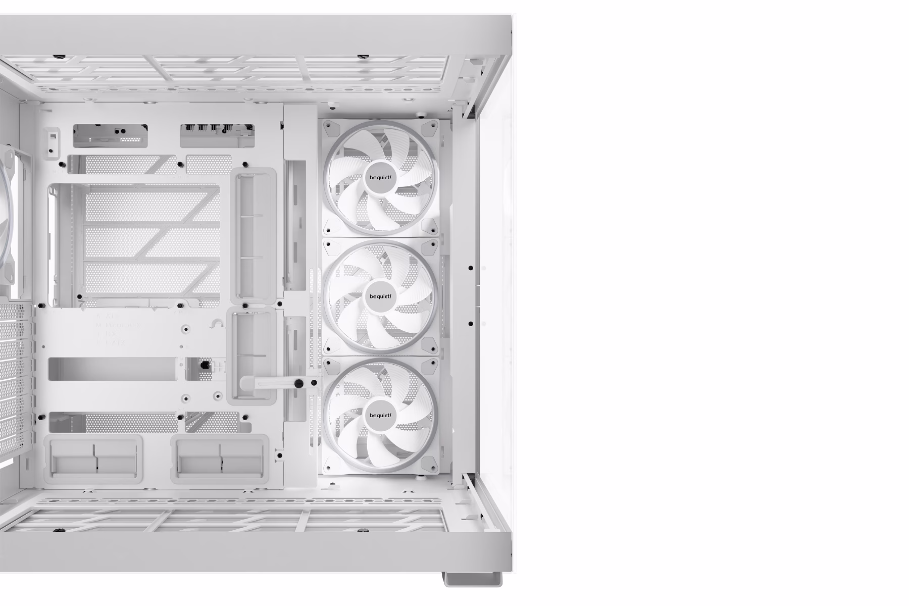Be Quiet! Light Base 900 FX White PC Case, Stunning Panoramic View, Show Case, Dual Chamber Design, Solid ARGB LED Strip, 4 Light Wings PWM White Fan, Inverted and Horizontal |BGW72 thumbnail 2