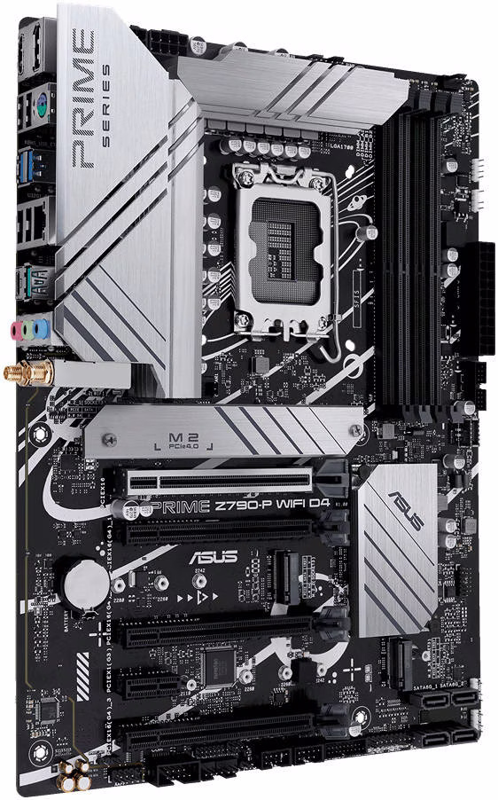 ASUS PRIME Z790-P WIFI D4 LGA1700 ATX Motherboard, Intel Z790 Chipset, 2 Channel 4x DDR4 DIMM, 128GB Max Memory, Wi-Fi 6/2.5Gb Eth, 1x PCIe 5.0 x16, 1x DP, 1xHDMI, USB3.2/2.0 | 90MB1DB0-M0EAY0 thumbnail 4