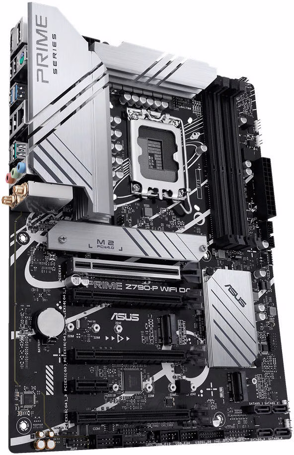 ASUS PRIME Z790-P WIFI D4 LGA1700 ATX Motherboard, Intel Z790 Chipset, 2 Channel 4x DDR4 DIMM, 128GB Max Memory, Wi-Fi 6/2.5Gb Eth, 1x PCIe 5.0 x16, 1x DP, 1xHDMI, USB3.2/2.0 | 90MB1DB0-M0EAY0 thumbnail 2