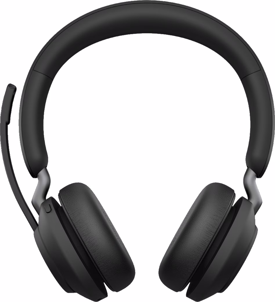 Jabra Evolve2 65 MS Stereo Wireless Headset, Link 390a USB-A Adapter, Bluetooth, Noise-Cancelling Microphones, Black – 26599-999-999 thumbnail 2