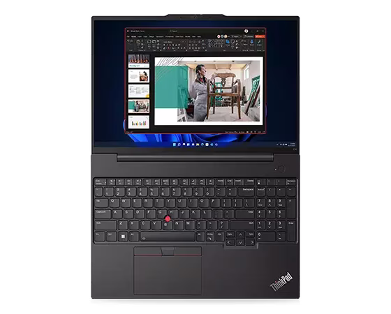 Lenovo ThinkPad E16 Gen1 i7-1355U, 8GB DDR4, 512GB SSD, Integrated Intel Iris Xe Graphics, 16??? WUXGA IPS 300nits, KYB Arabic/English w/NumPad, Fingerprint Reader, No OS, 1Yr ??? 21JN0022GR image