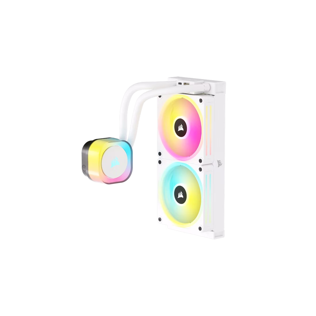 CORSAIR iCUE LINK H100i RGB AIO 240mm CPU Cooler - White, QX120 Fans, AM5/LGA 1700/1851 | CW-9061005-WW thumbnail 5