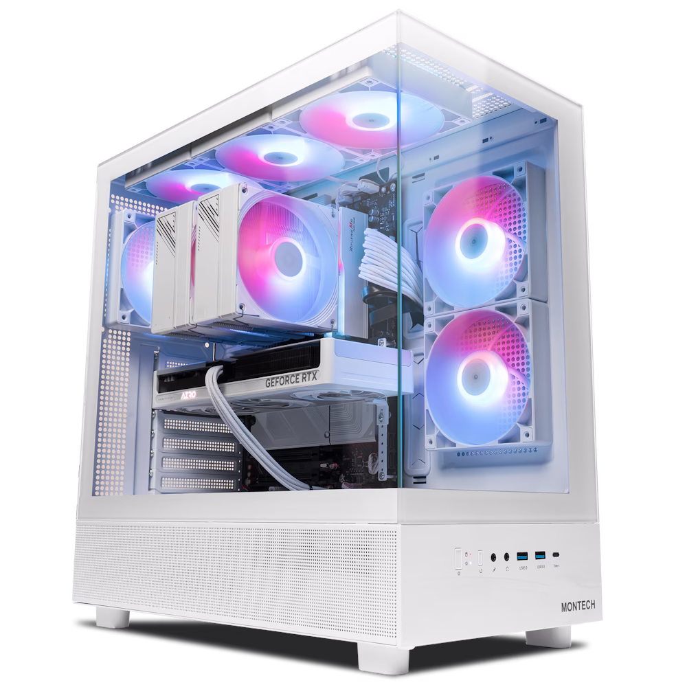 White Gaming PC: AMD Ryzen 7 7800X3D, RTX 5060 Ti AERO OC 16GB, 32GB DDR5, 1TB SSD, Digital Air Cooler, 750W Gold – Buy Online