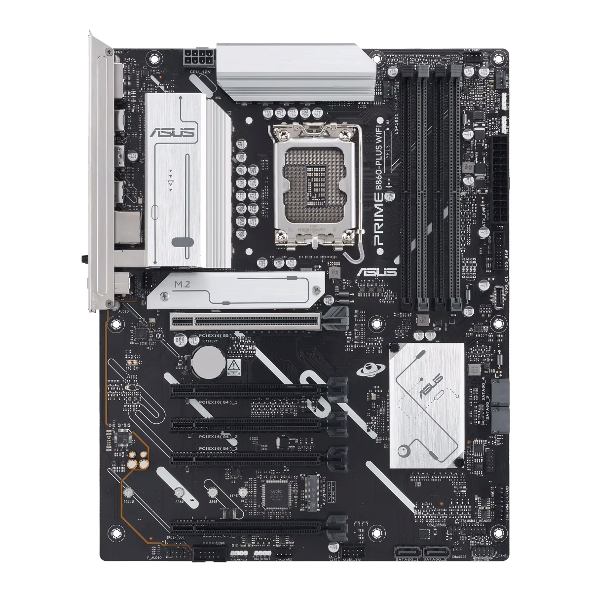 ASUS Prime B860-Plus WiFi LGA 1851 ATX Motherboard, Intel B860 Chipset, 4x DIMM DDR5 Slots, Up to 256GB Max Memory, 5x PCIe x16 Slots, 2x M.2 Slots, WiFi & BT Connectivity | 90MB1K50-M0EAY0 thumbnail 2