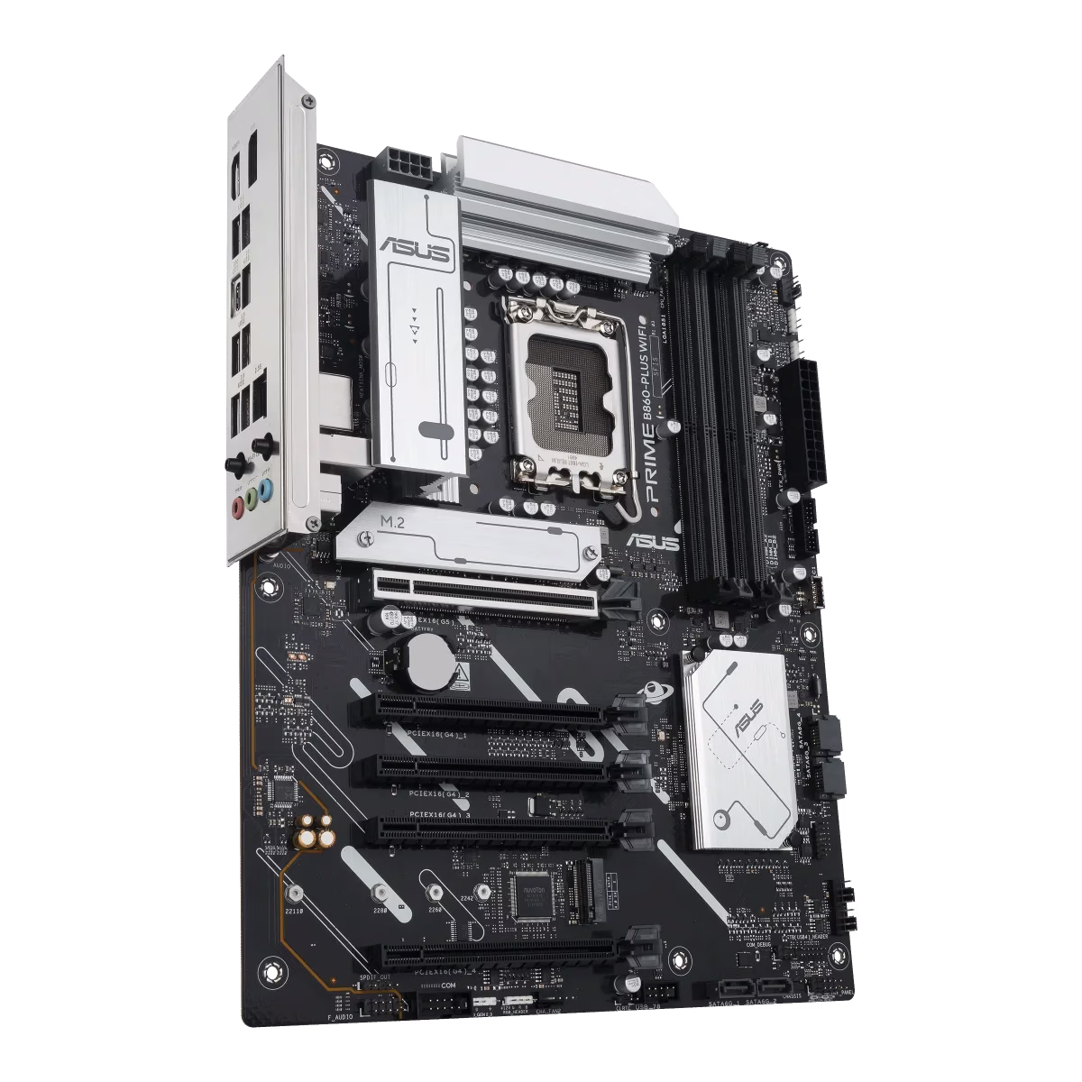 ASUS Prime B860-Plus WiFi LGA 1851 ATX Motherboard, Intel B860 Chipset, 4x DIMM DDR5 Slots, Up to 256GB Max Memory, 5x PCIe x16 Slots, 2x M.2 Slots, WiFi & BT Connectivity | 90MB1K50-M0EAY0 thumbnail 3
