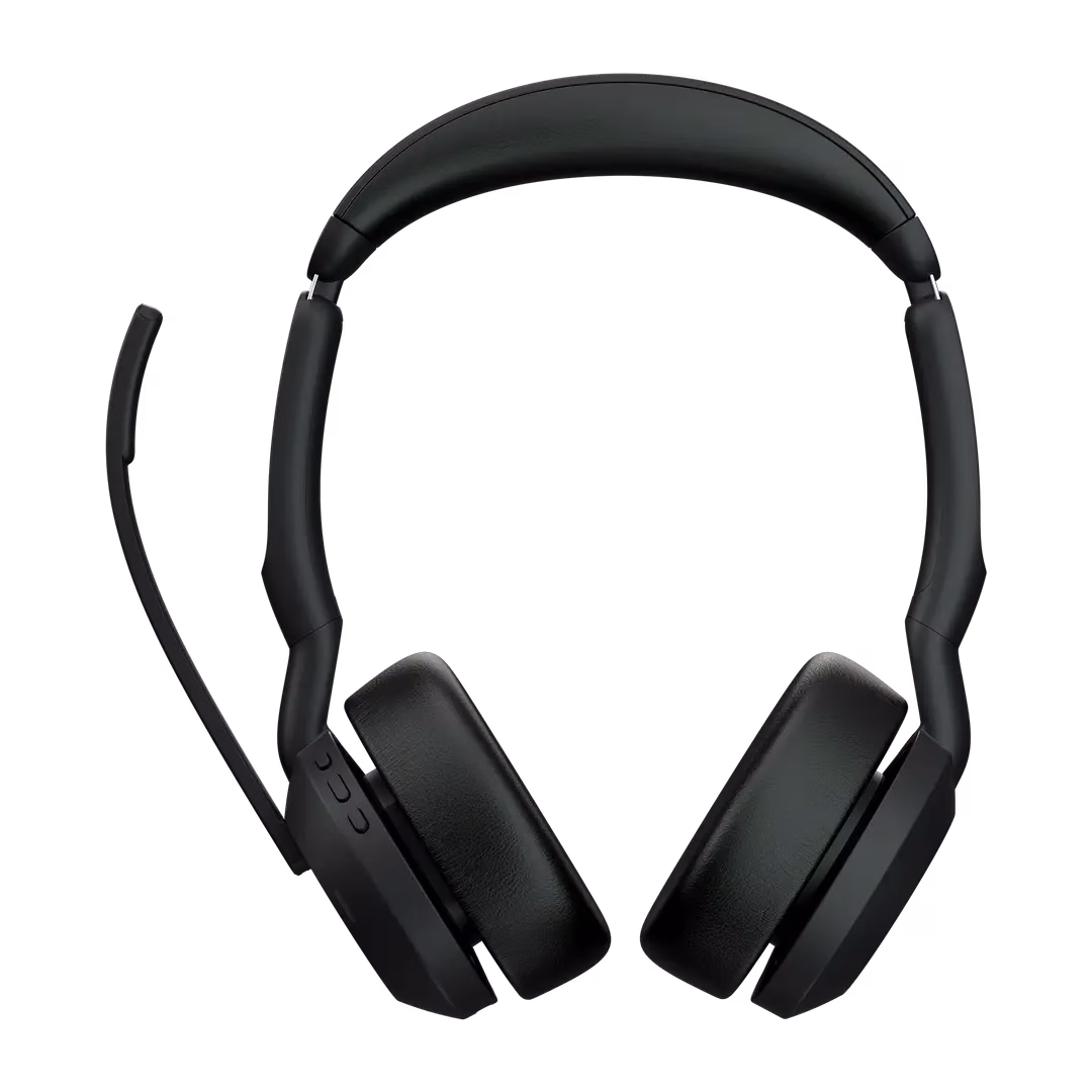 Jabra Evolve2 55 Link380c UC Stereo Headset w Charging Stand, 4 microphones for professional audio quality, Pair up to 8 devices, Up to 18 hours battery life | 25599-989-889 thumbnail 2