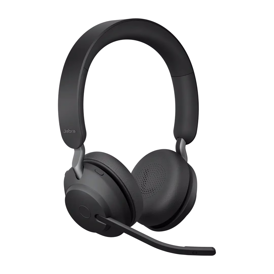 Jabra Evolve2 65, Link 380a UC Stereo, Wireless Headphone, 40mm Drivers, 3 Integrated Microphones |  26599-989-999 – Buy Online