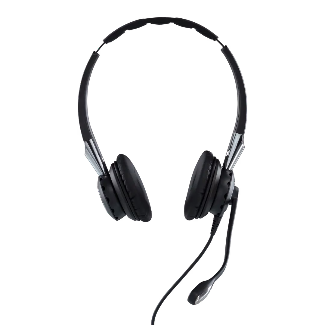 Jabra Biz 2400 II QD Duo Noise Cancelling Headset, DSP Technology, Duo Headband, 360 Degree Rotating Boom Microphone, Black | 2409-820-204 thumbnail 2