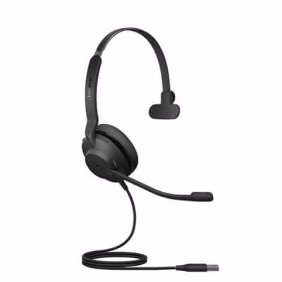 Jabra Evolve2 30 SE Wired Mono Noise Cancelling Headset - Features 2-Microphone Call Technology and USB-C Cable - MS Teams Certified, Works with All Other Platforms - Black| 23189-899-879 thumbnail 3