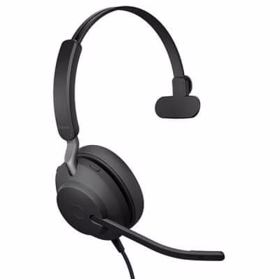 Jabra Evolve2 30 SE Wired Mono Noise Cancelling Headset - Features 2-Microphone Call Technology and USB-C Cable - MS Teams Certified, Works with All Other Platforms - Black| 23189-899-879 image