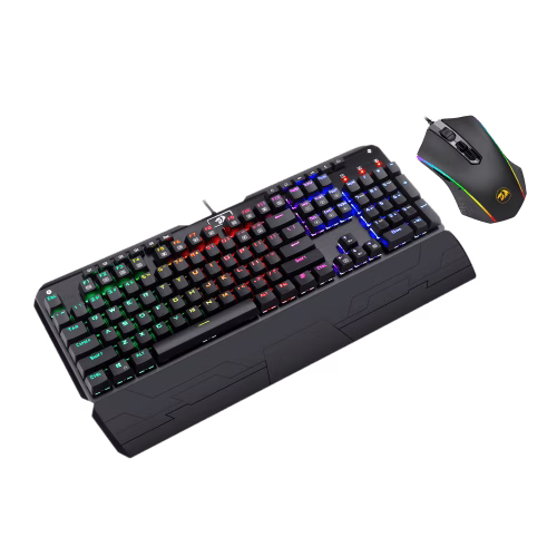 Redragon  K552-RGB-BA-1 mechanical gaming keyboard and mouse combo wired rgb led backlit 60% with arrow key keyboard & 7200 dpi mouse for windows pc gamers (tenkeyless keyboard mouse set) thumbnail 3