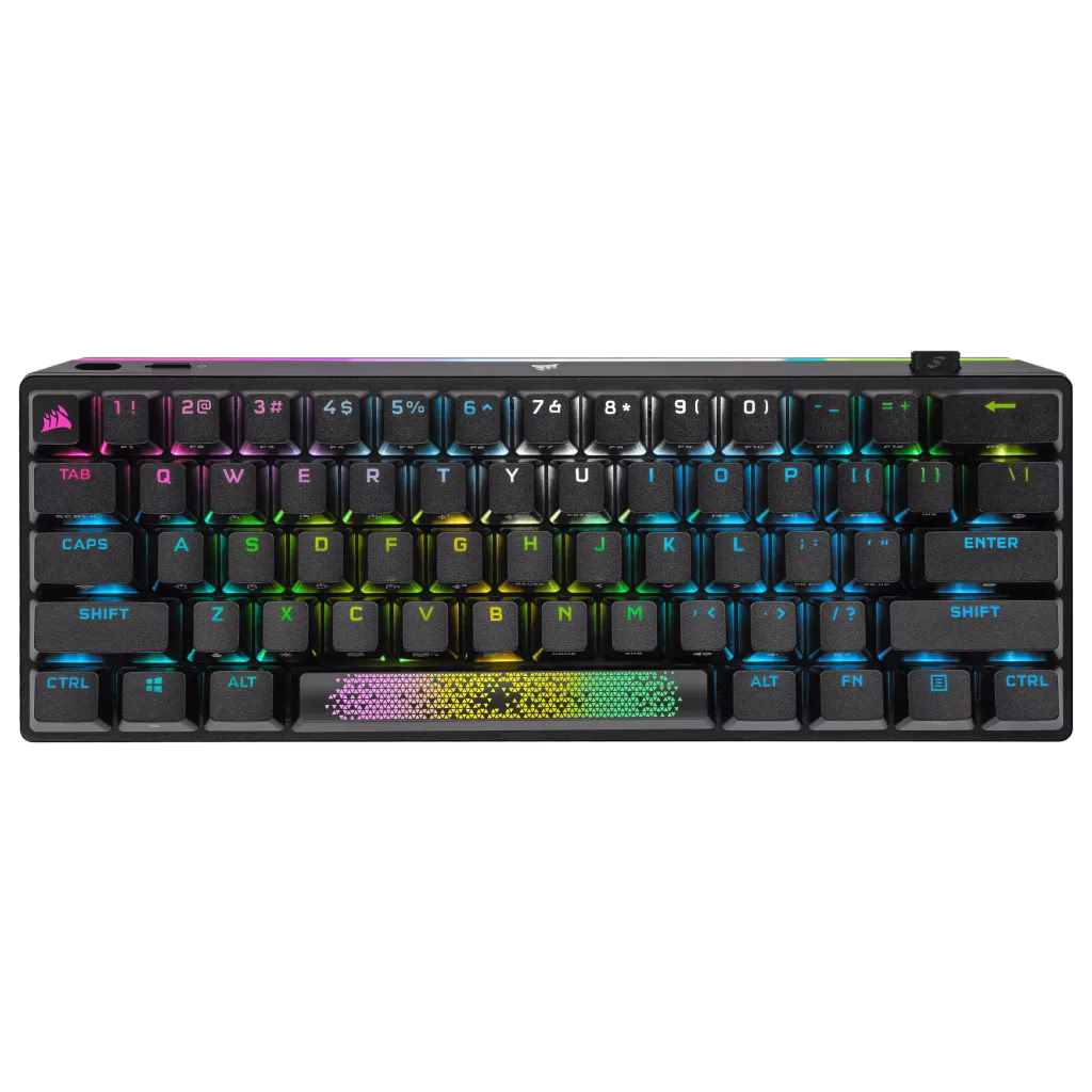 Corsair K70 PRO MINI WIRELESS 60% Mechanical CHERRY MX Red Switch Keyboard, with RGB Backlighting, Hot Swappable Keyswitches, Multi-platform Connectivity, Compact size, Black | CH-9189010-NA thumbnail 2