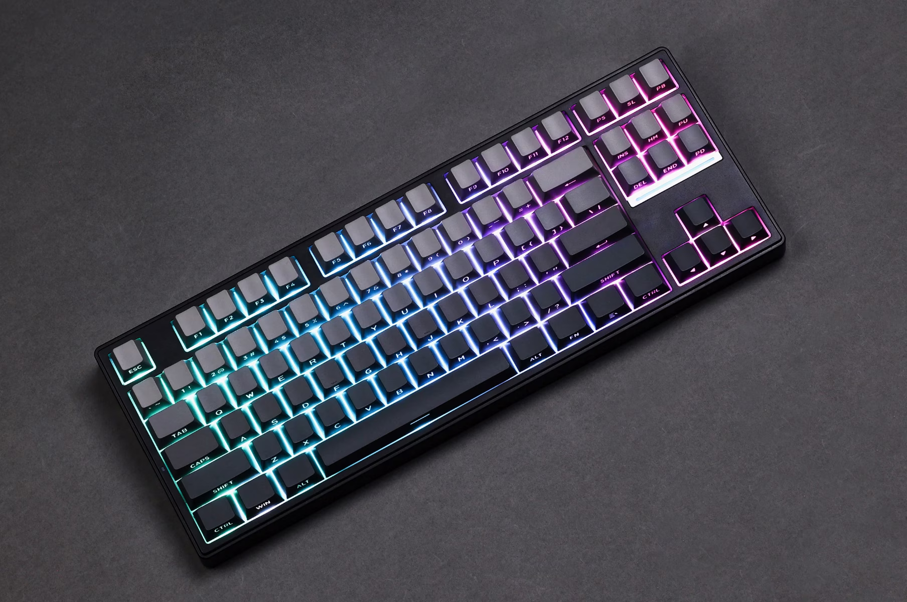  MCHOSE K87 Mechanical Keyboard, 2.4GHz | BT | Wired, 80% TKL layout, Hyacinth Switch, Black | MC-K87-3 thumbnail 2