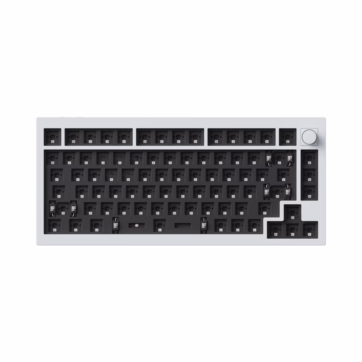 Keychron Q1 HE QMK Wireless Custom Keyboard, Full Assembled Knob, shell White | Q1H-P1-AR thumbnail 2