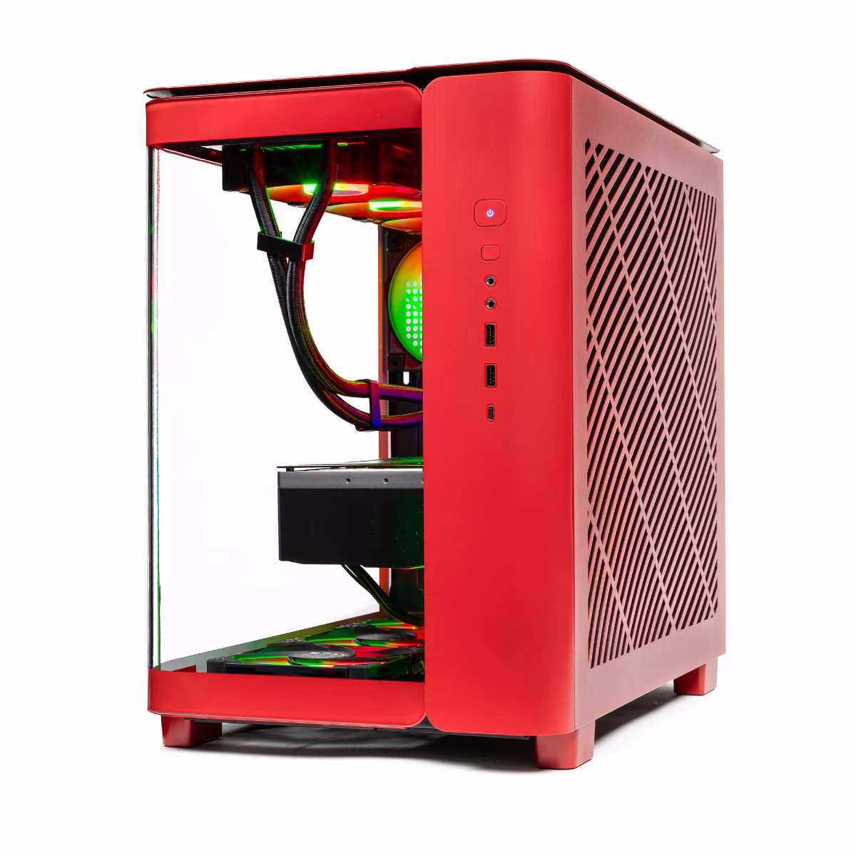 AMD Red  Gaming and Creator PC, AMD Ryzen 9 9950X3D, PRIME RTX 5080 16GB OC, 64GB (2x32GB) DDR5 6000MHz, 990 PRO 2TB, AIO Cooler, 850W, WiFi 7 thumbnail 2