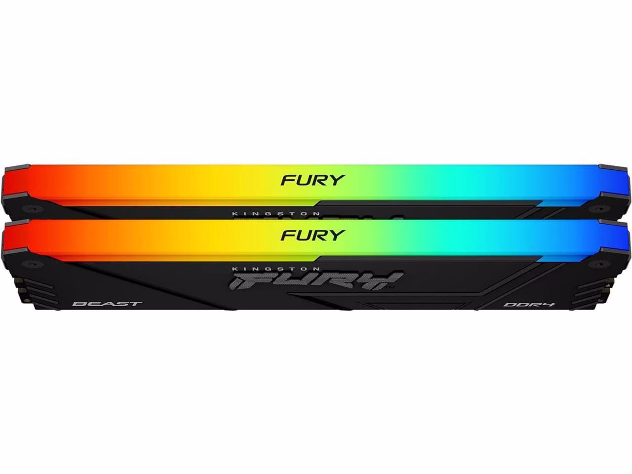 Kingston FURY Beast RGB Black 64GB (2x32GB) DDR4 3600MT/s RAM, CL18  XMP, Non-ECC Unbuffered DIMM (2 Memory Kit) 1.35V 288-pin 16Gbit | KF436C18BB2AK2/64 image