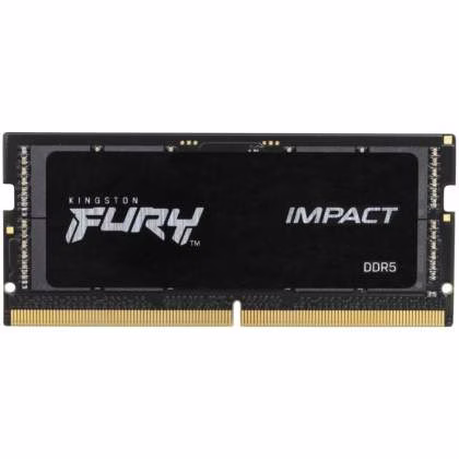 Kingston FURY Impact 16GB (1x16GB) LAPTOP RAM, DDR5, 6400MT/s, CL38, XMP, Non-ECC Unbuffered SODIMM (Single Module) 1RX8 38-40-40 1.35V 262-pin 16Gbit | KF564S38IB-16 – Buy Online
